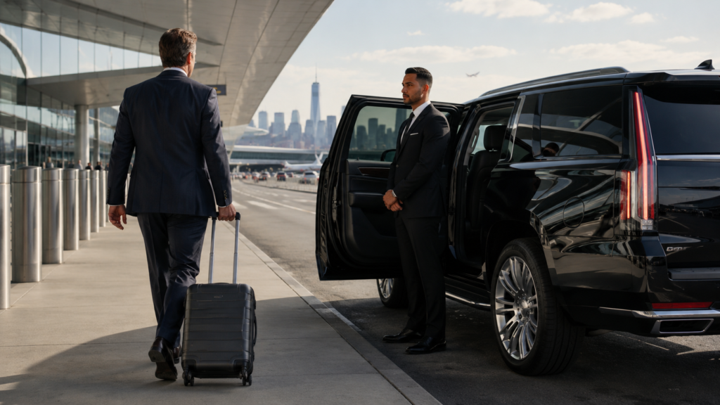 The Clean Exit: Curbside Airport Pickup for Private NYC Arrivals 1 airport curbside pickup